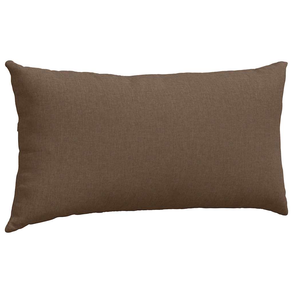 Sofakissen 2 pcs Braun 80 x 40 cm Stoff