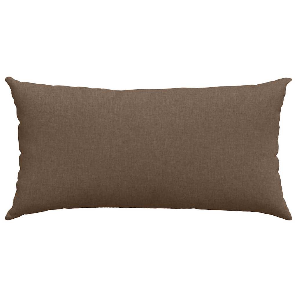 Sofakissen 2 pcs Braun 80 x 40 cm Stoff