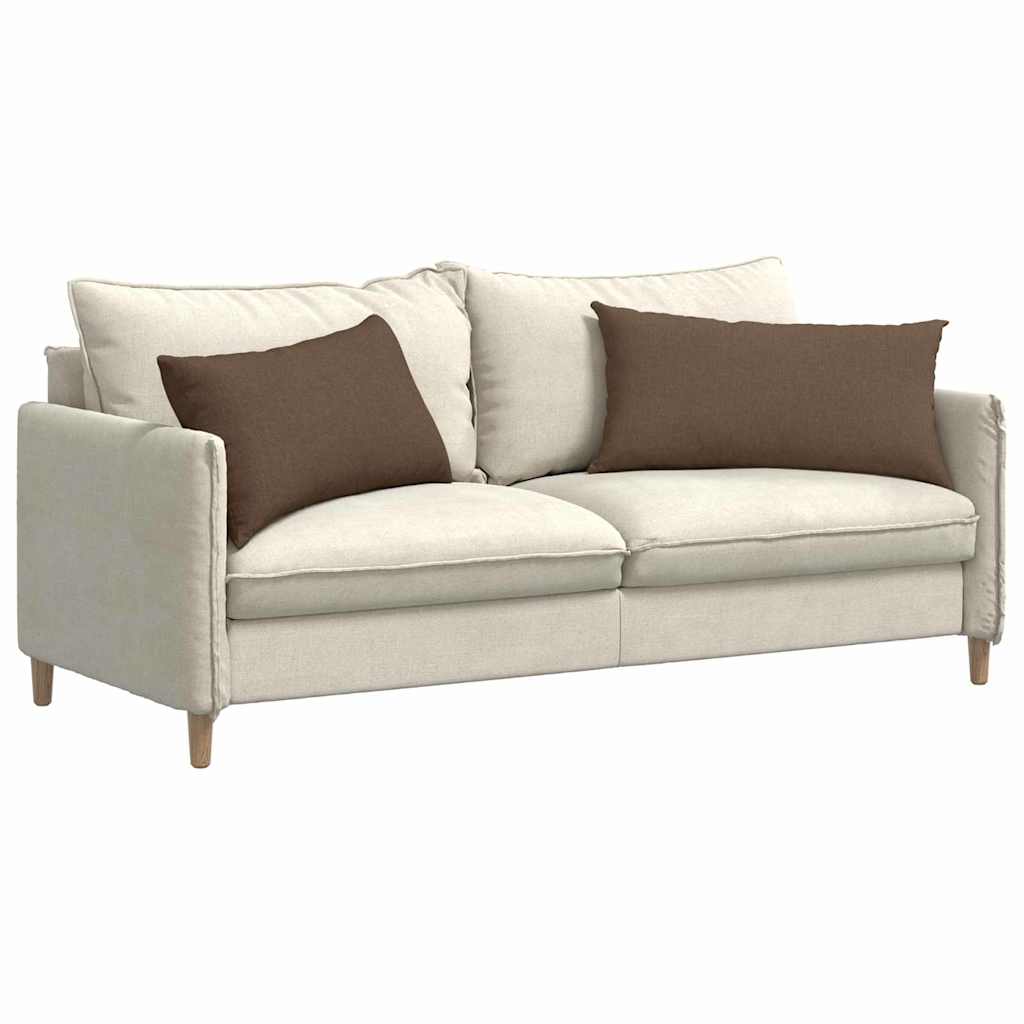 Sofakissen 2 pcs Braun 80 x 40 cm Stoff