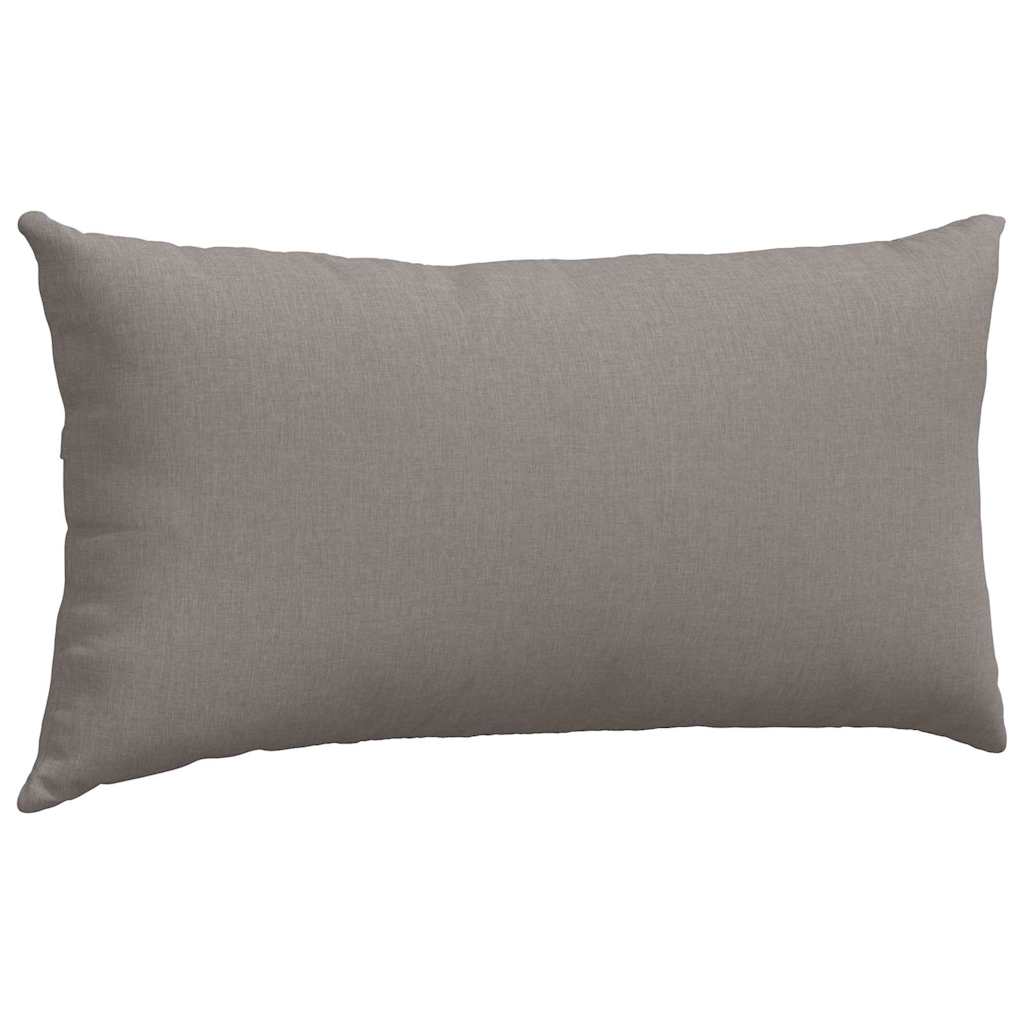 Sofakissen 2 pcs Taupe 80 x 40 cm Stoff