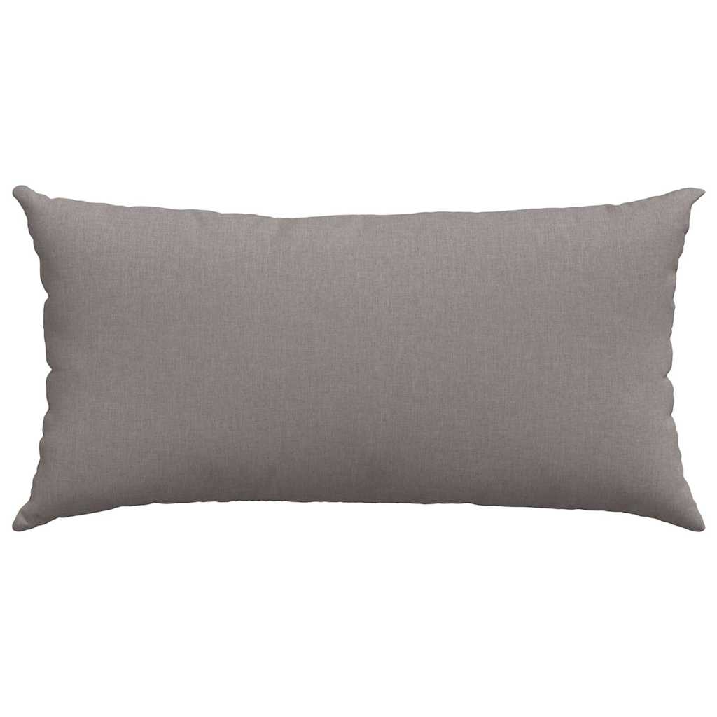 Sofakissen 2 pcs Taupe 80 x 40 cm Stoff