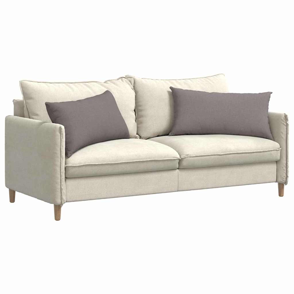 Sofakissen 2 pcs Taupe 80 x 40 cm Stoff