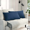 Sofakissen 2 pcs Blau 80 x 40 cm Stoff
