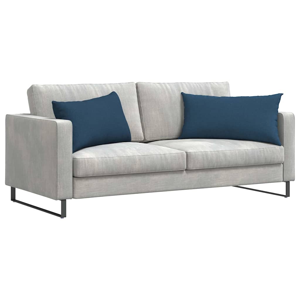 Sofakissen 2 pcs Blau 80 x 40 cm Stoff