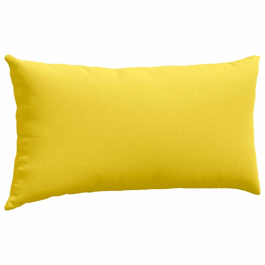 Sofakissen 2 pcs Helles Gelb 80 x 40 cm Stoff