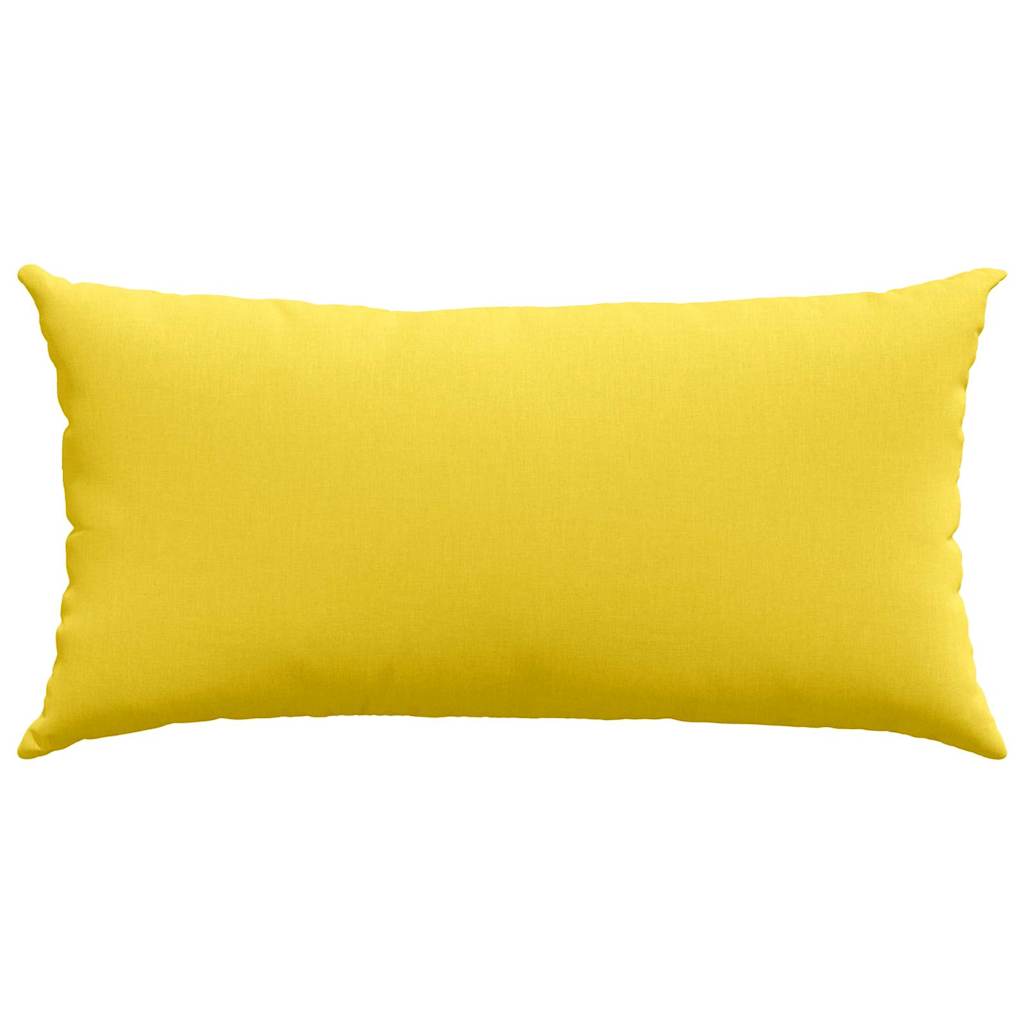 Sofakissen 2 pcs Helles Gelb 80 x 40 cm Stoff