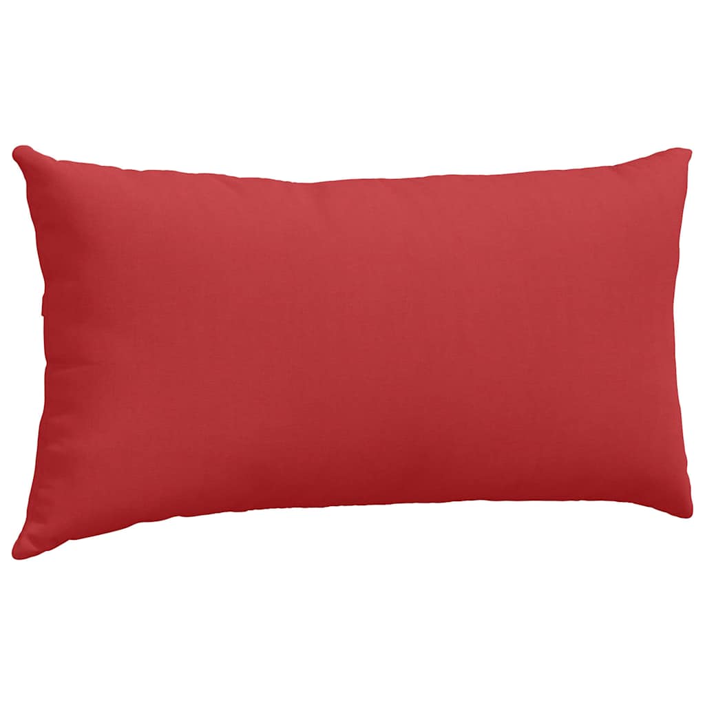 Sofakissen 2 pcs Rot 80 x 40 cm Stoff