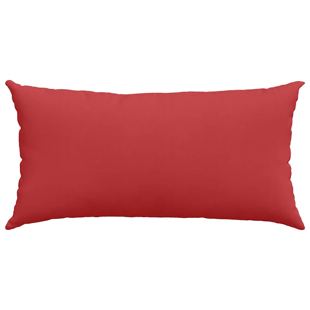 Sofakissen 2 pcs Rot 80 x 40 cm Stoff