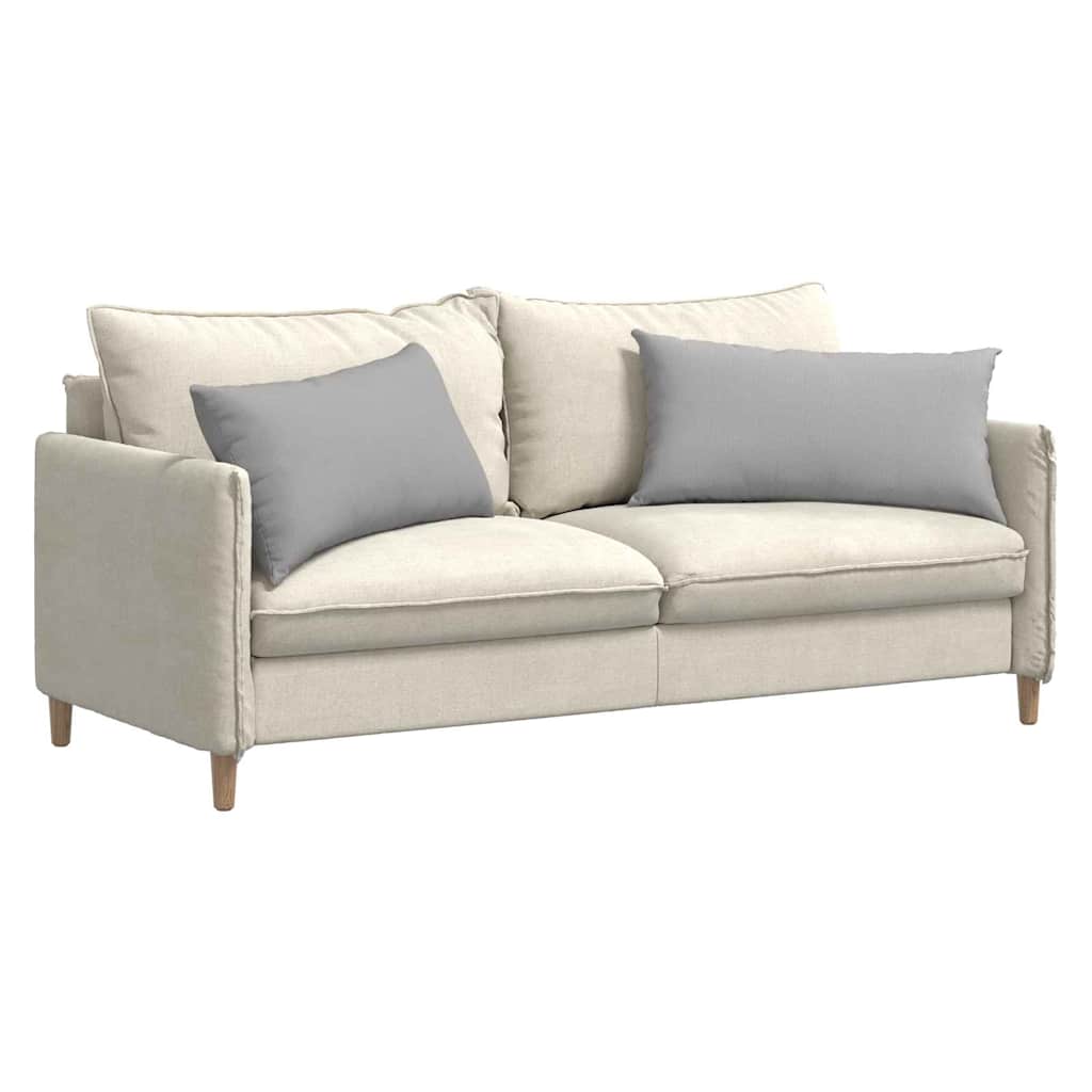 Sofakissen 2 pcs Wolkengrau 80 x 40 cm Stoff