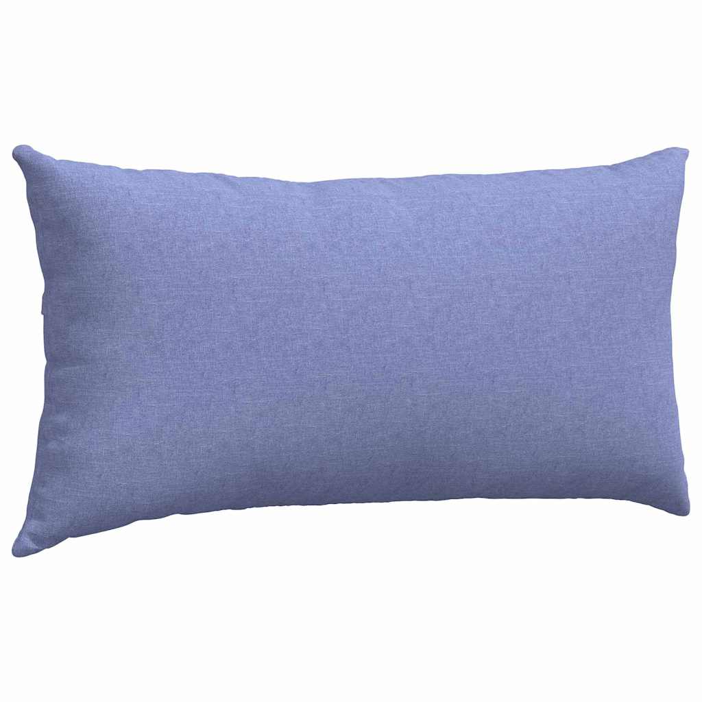 Sofakissen 2 pcs Jeans blau 80 x 40 cm Stoff