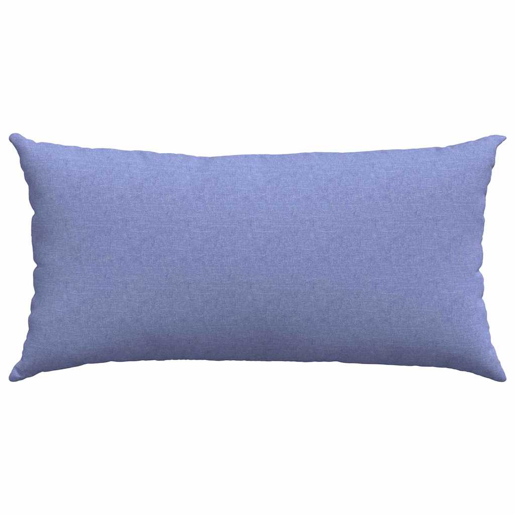 Sofakissen 2 pcs Jeans blau 80 x 40 cm Stoff