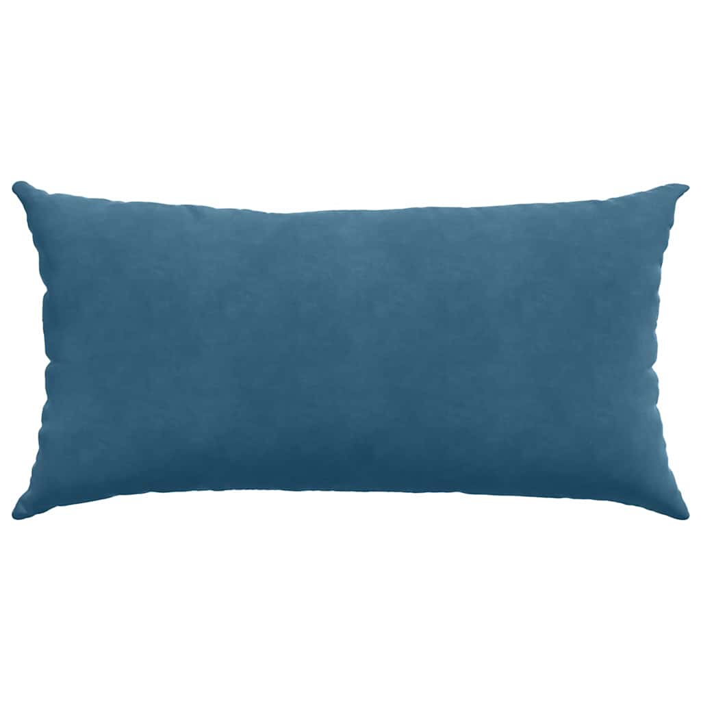 Sofakissen 2 Stück Blau 80 x 40 cm Cordstoff