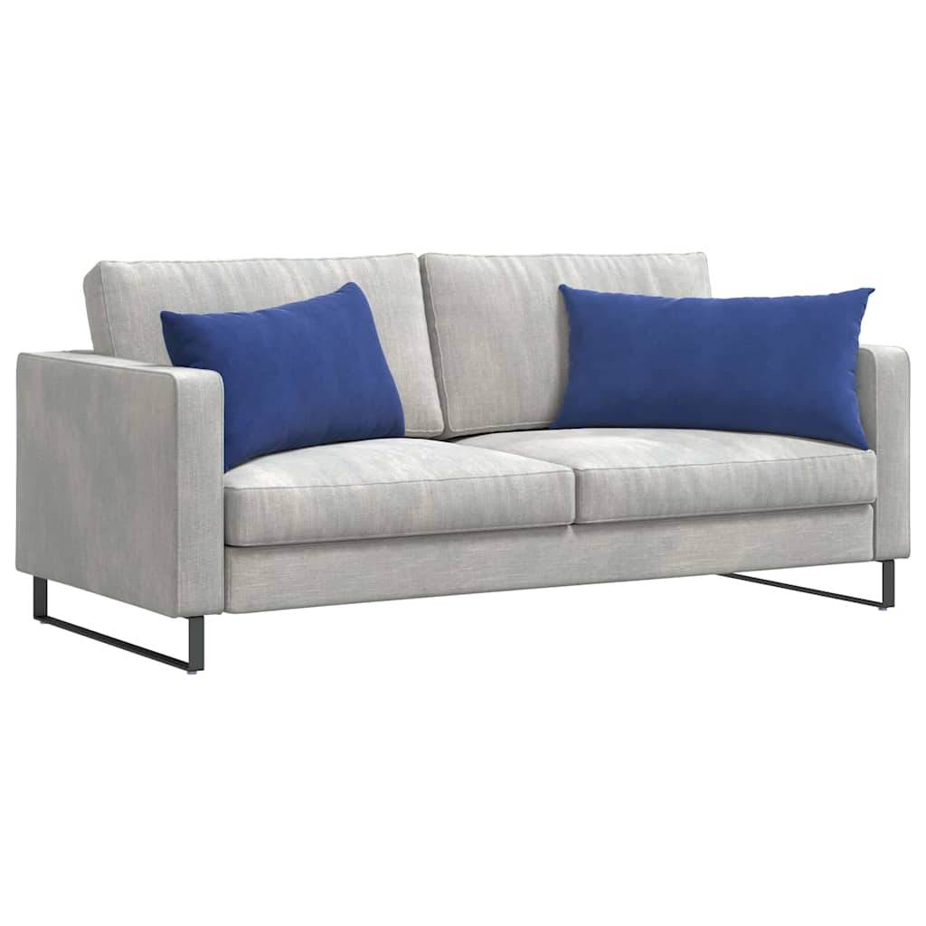 Sofakissen 2 Stück Polizeiblau 80 x 40 cm Cordstoff