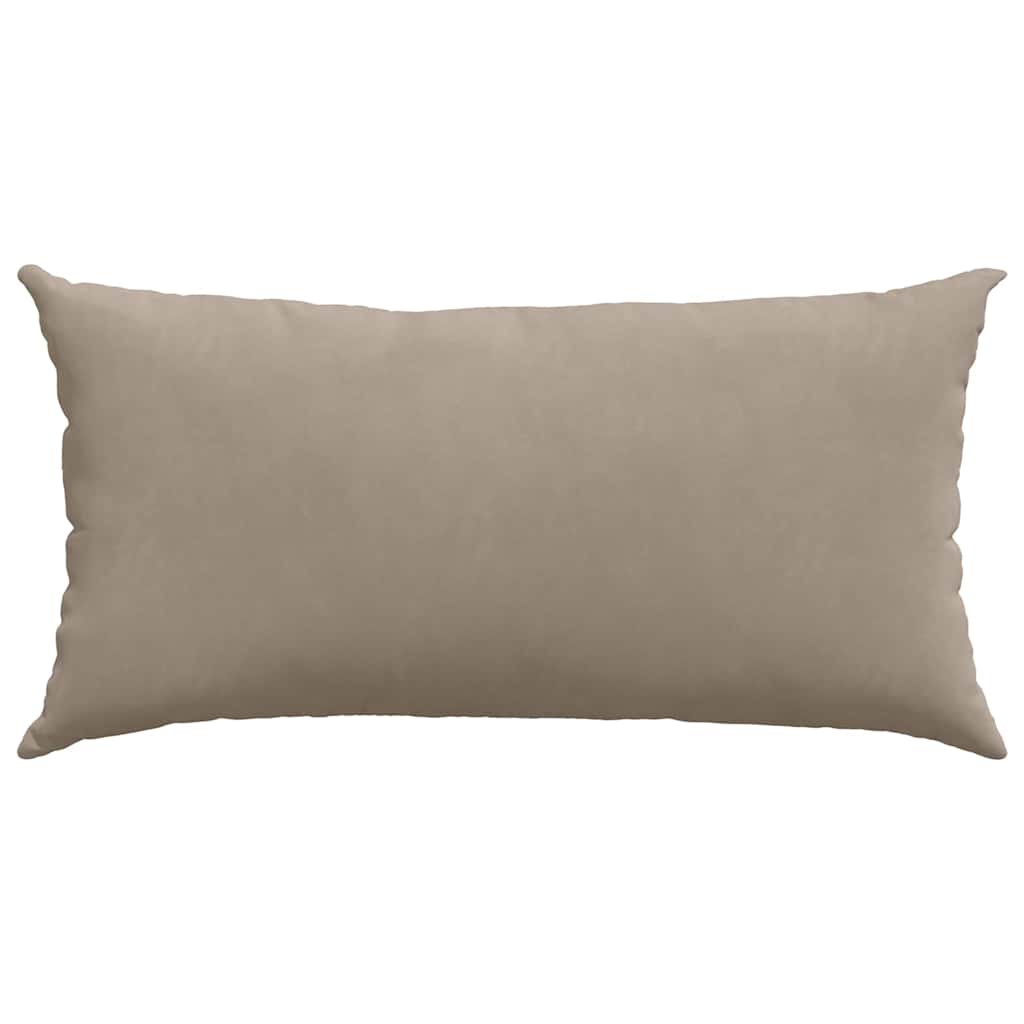 Sofakissen 2 Stück Taupe 80 x 40 cm Stoff