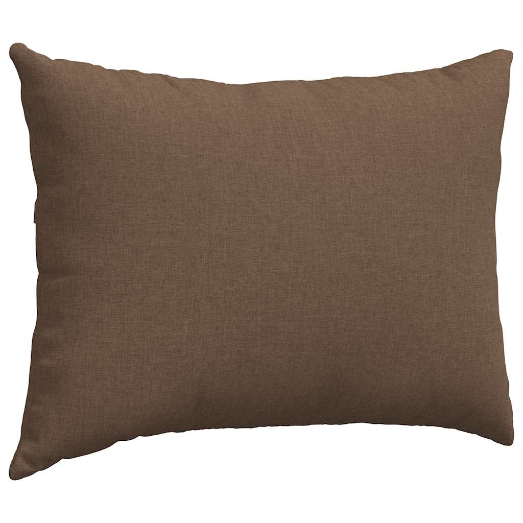 Sofakissen 2 pcs Braun 70 x 50 cm Stoff