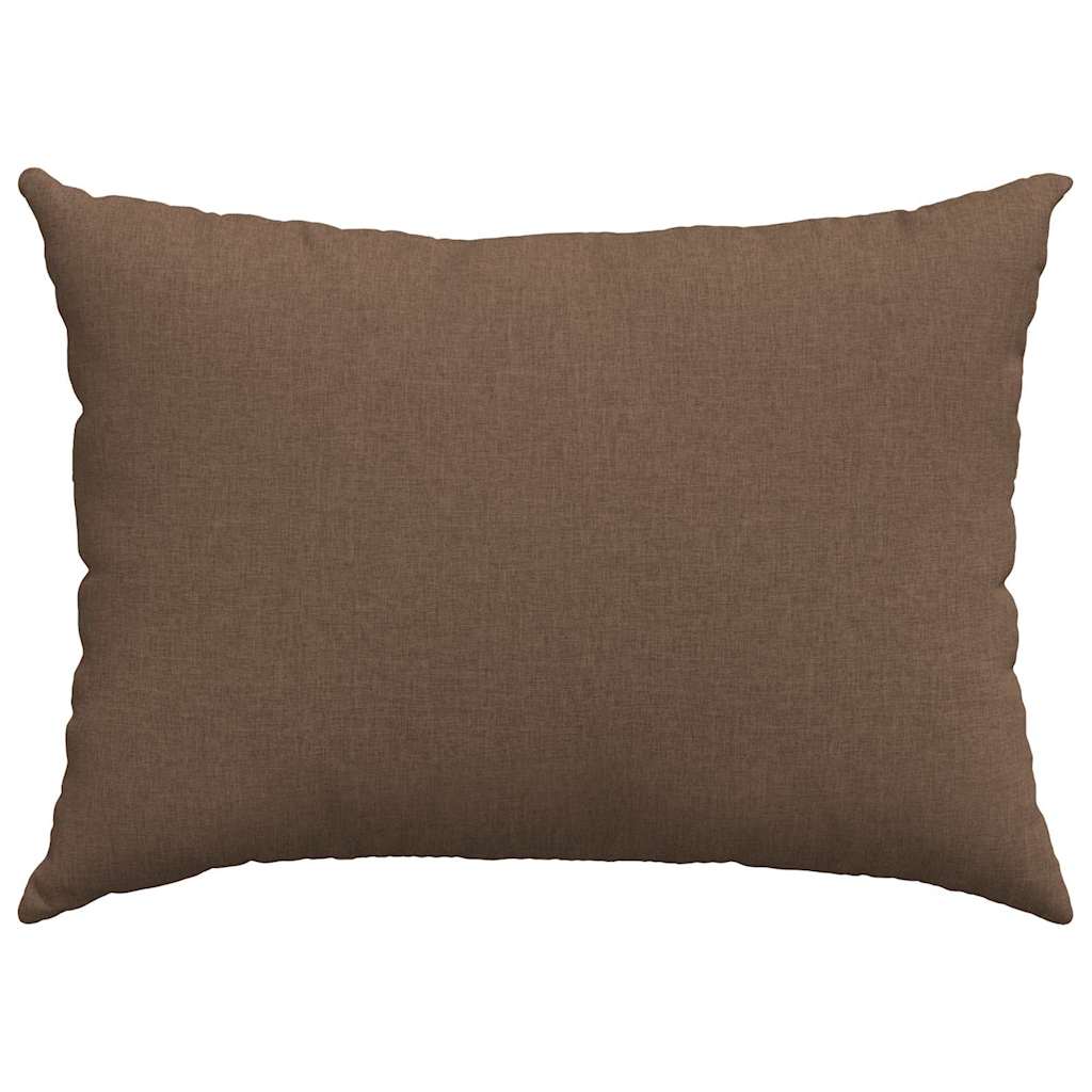 Sofakissen 2 pcs Braun 70 x 50 cm Stoff