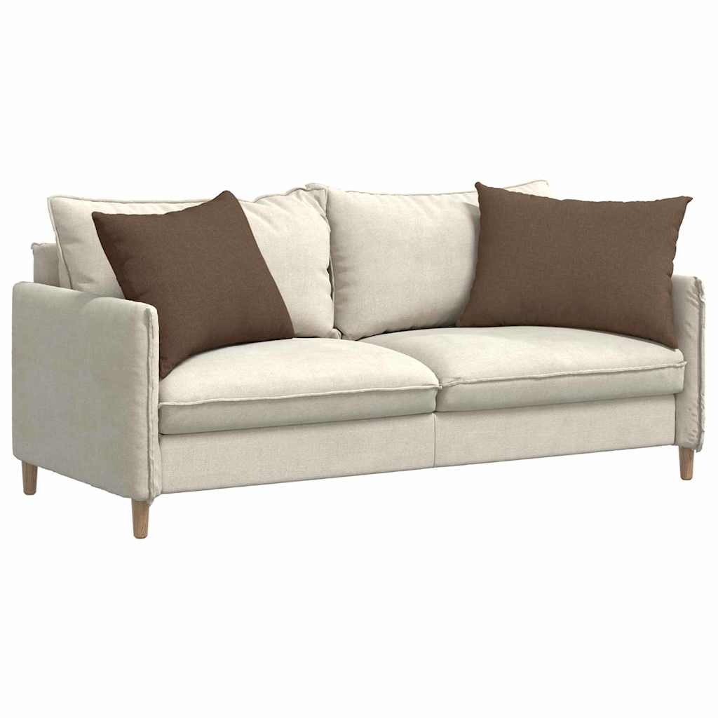 Sofakissen 2 pcs Braun 70 x 50 cm Stoff