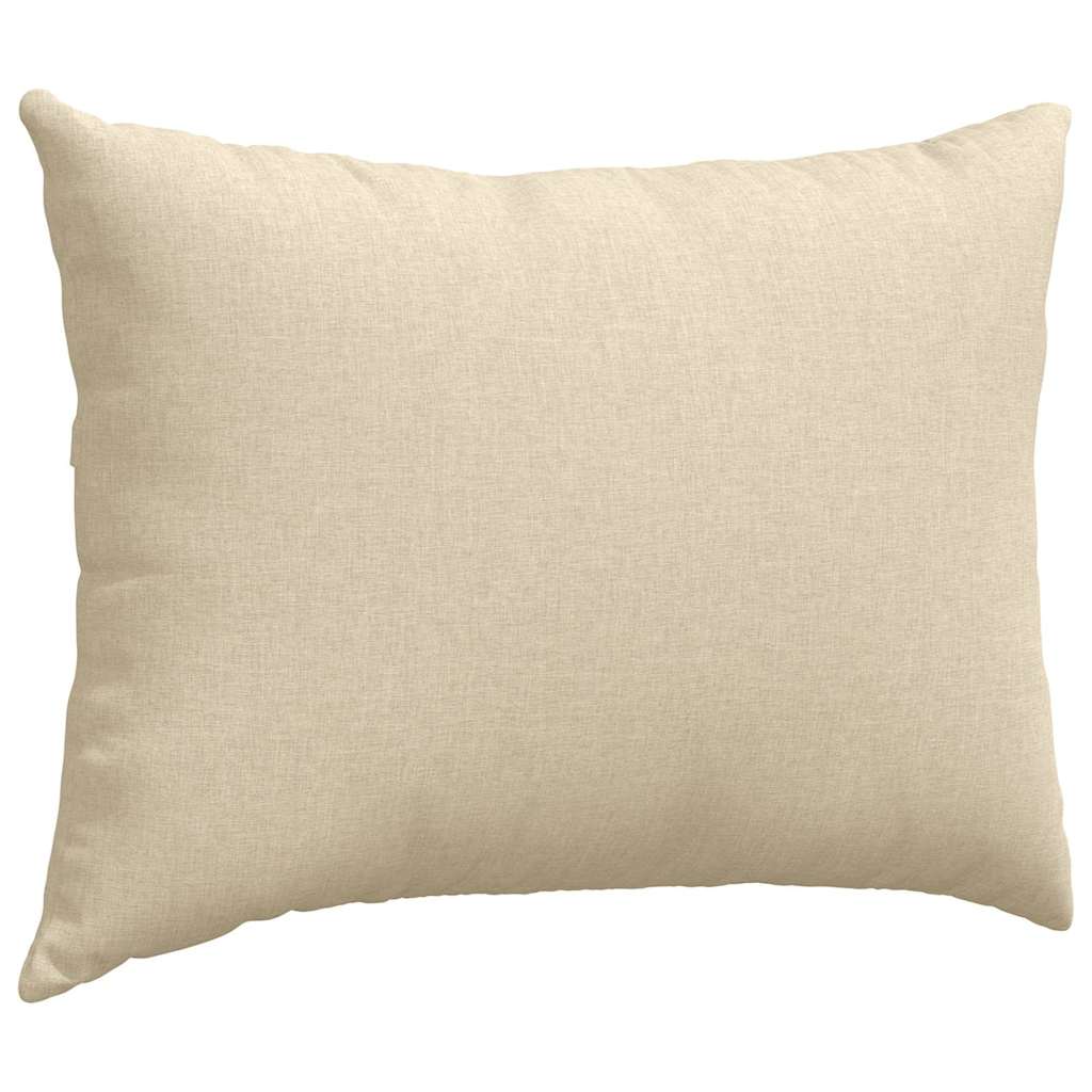 Sofakissen 2 pcs Creme 70 x 50 cm Stoff