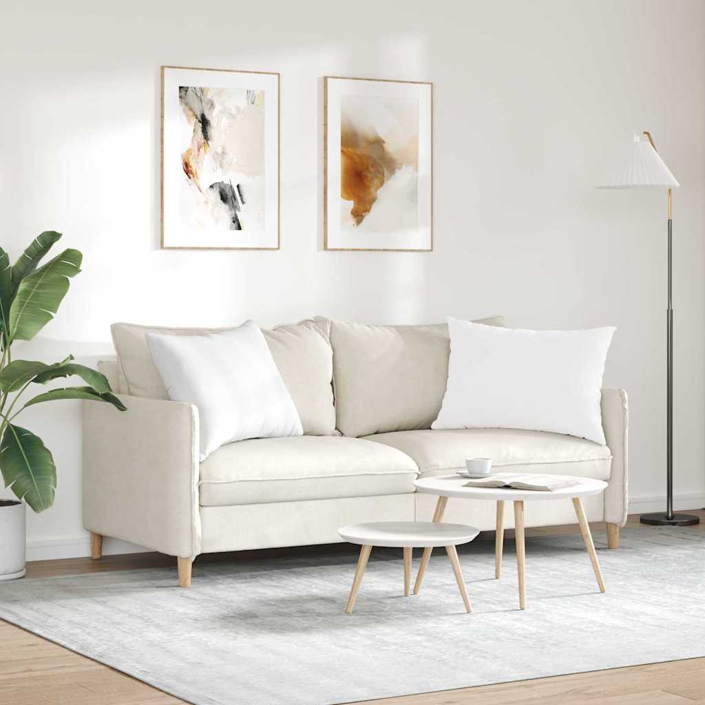 Sofakissen 2 pcs Weiß 70 x 50 cm Stoff