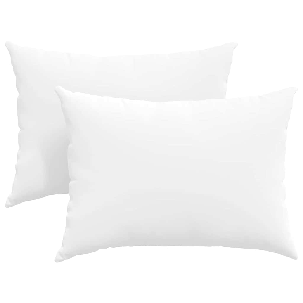 Sofakissen 2 pcs Weiß 70 x 50 cm Stoff