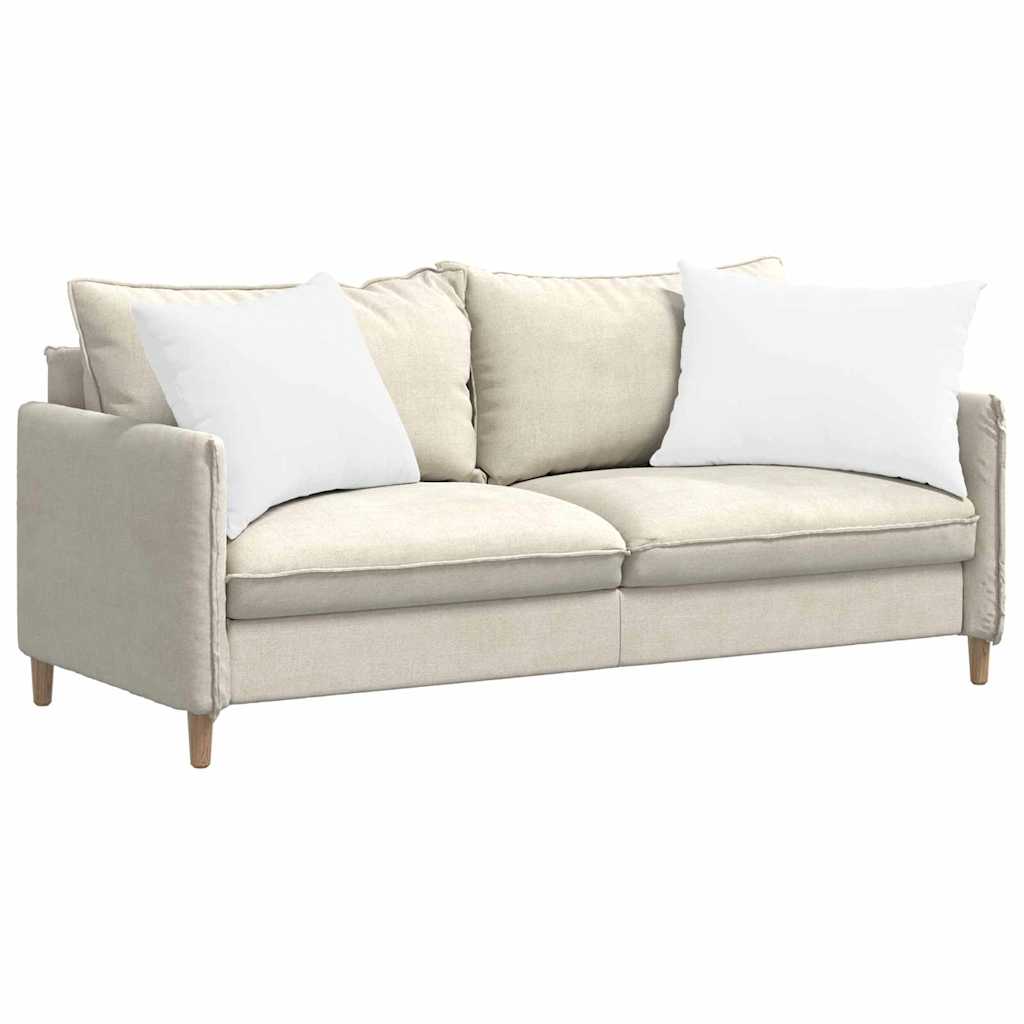 Sofakissen 2 pcs Weiß 70 x 50 cm Stoff