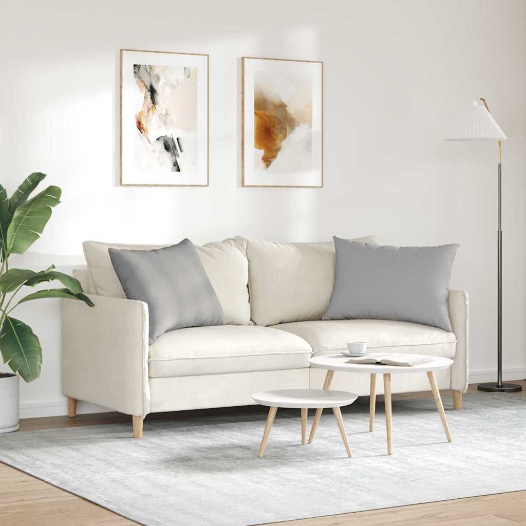 Sofakissen 2 pcs Wolkengrau 70 x 50 cm Stoff