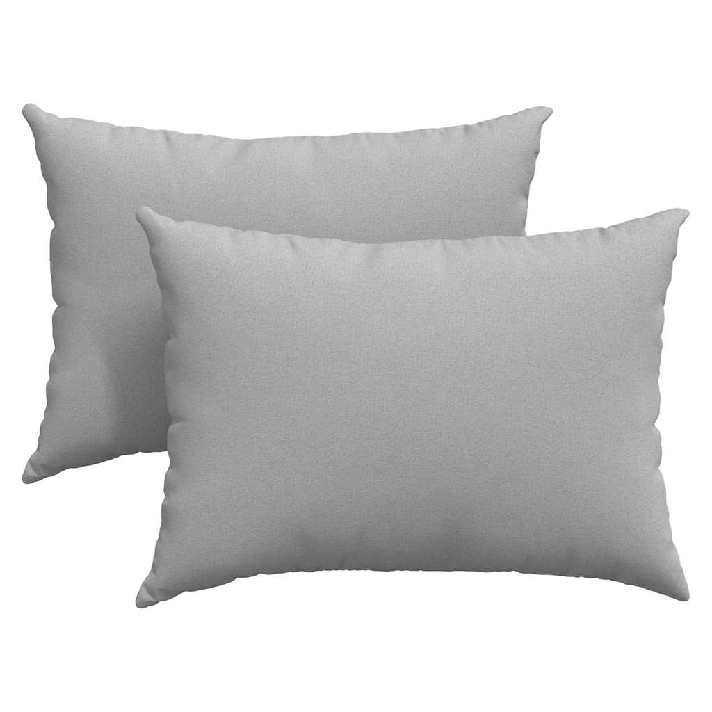 Sofakissen 2 pcs Wolkengrau 70 x 50 cm Stoff