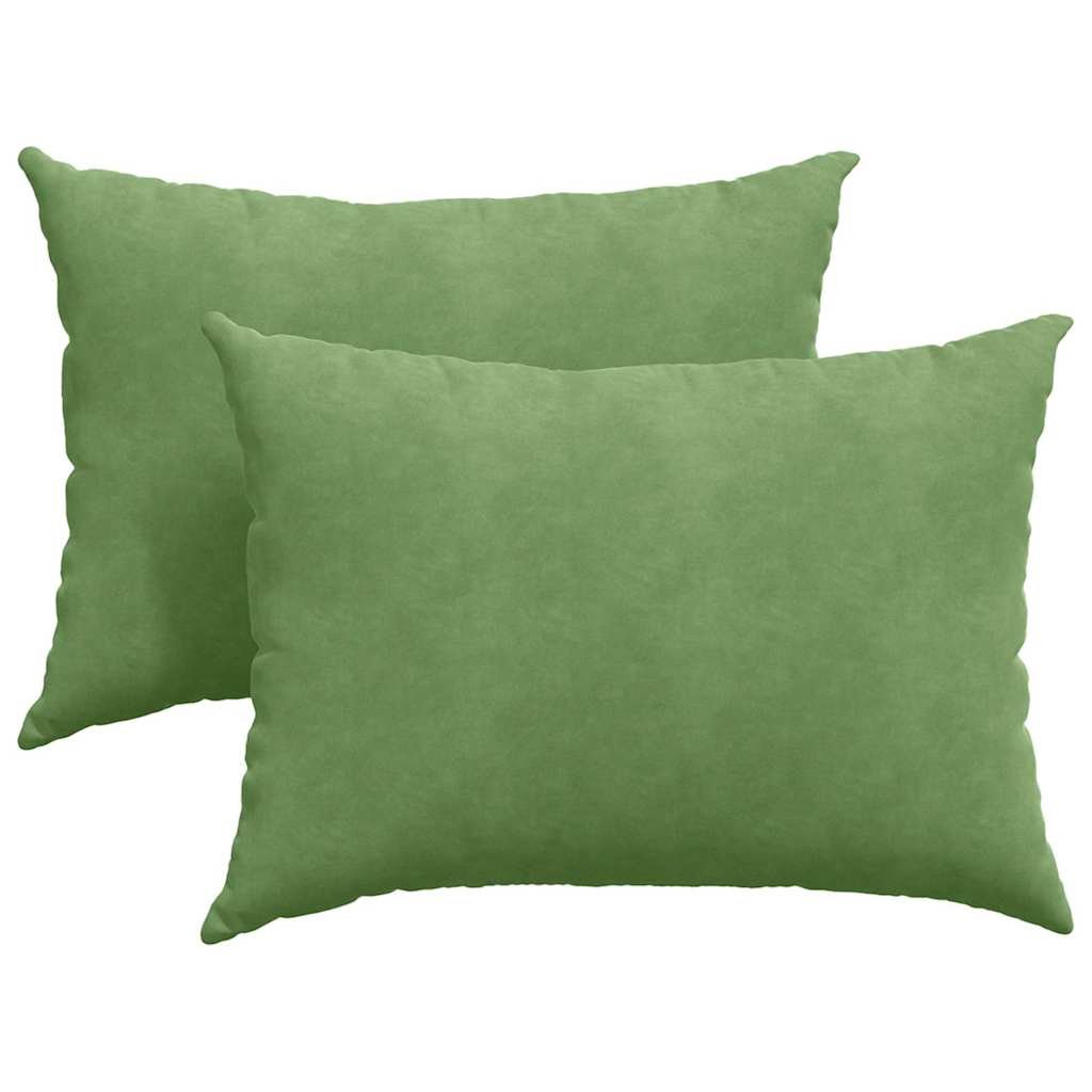 Sofakissen 2 Stück Hellgrün 70 x 50 cm Cordstoff