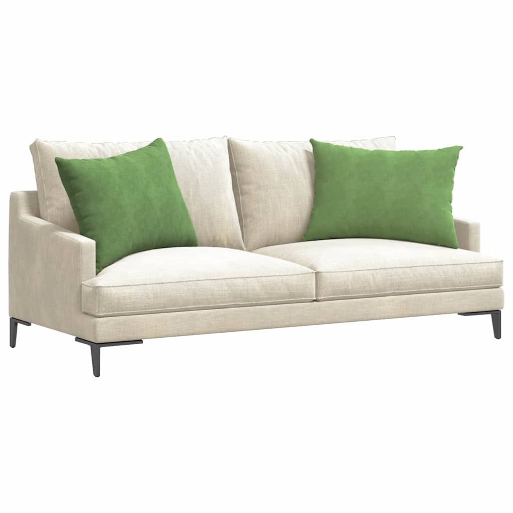 Sofakissen 2 Stück Hellgrün 70 x 50 cm Cordstoff