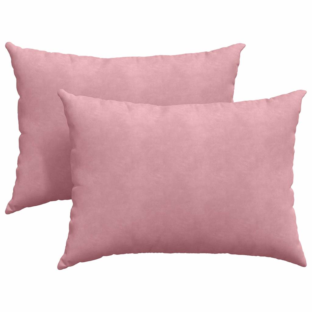 Sofakissen 2 Stück Rosa 70 x 50 cm Cordstoff