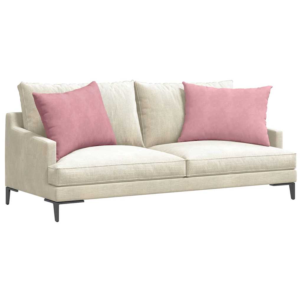 Sofakissen 2 Stück Rosa 70 x 50 cm Cordstoff
