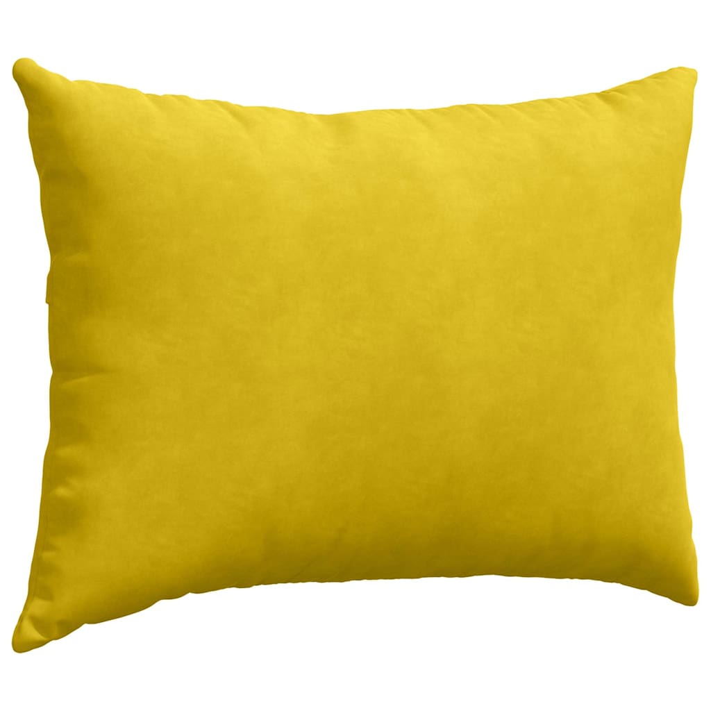 Sofakissen 2 Stück Gelb 70 x 50 cm Cordstoff
