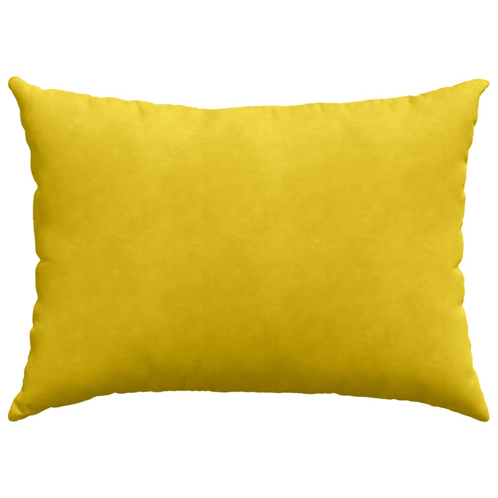 Sofakissen 2 Stück Gelb 70 x 50 cm Cordstoff