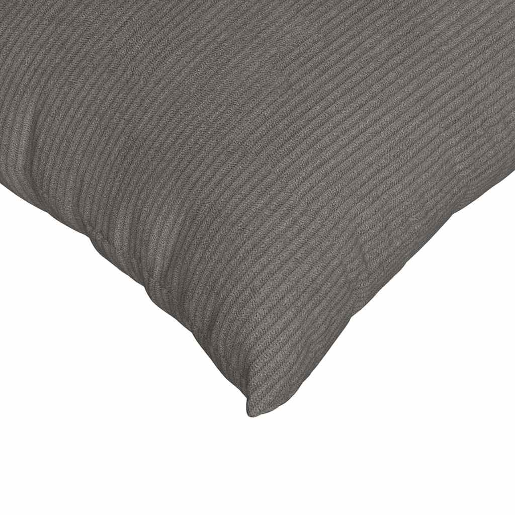 Sofakissen 2 Stück Hellgrau 70 x 50 cm Cordstoff