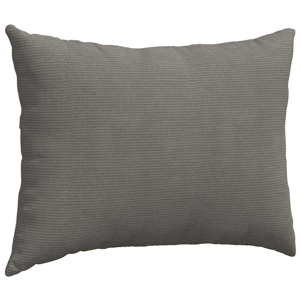 Sofakissen 2 Stück Hellgrau 70 x 50 cm Cordstoff