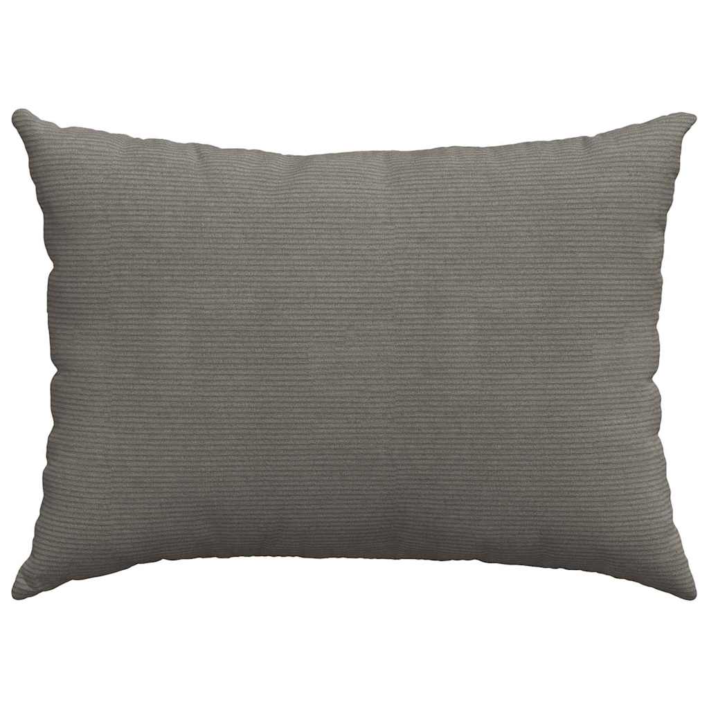 Sofakissen 2 Stück Hellgrau 70 x 50 cm Cordstoff