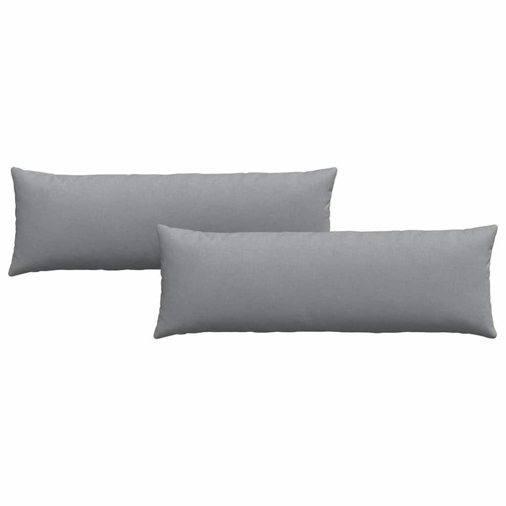 Sofakissen 2 pcs Hellgrau 120 x 40 cm Stoff