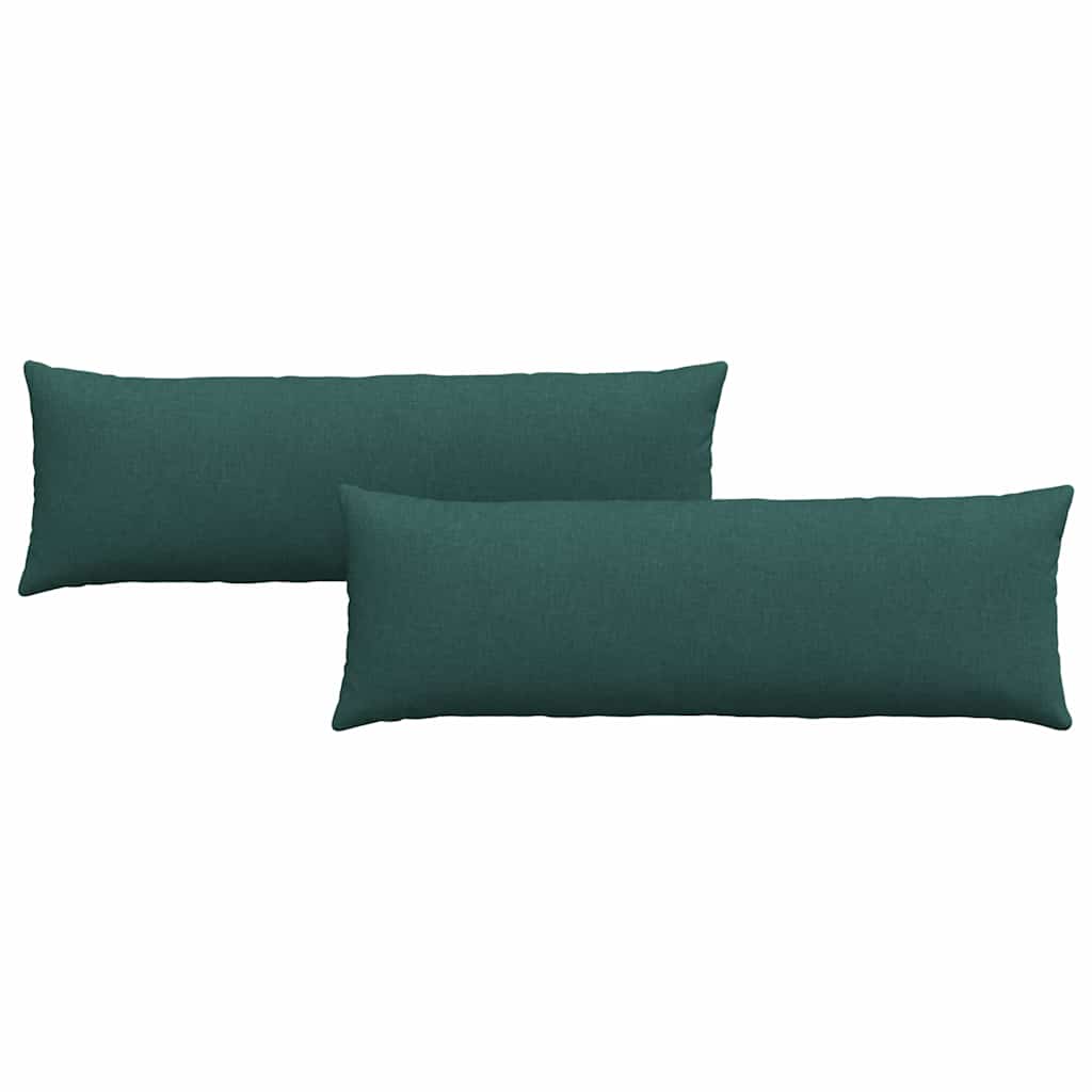 Sofakissen 2 pcs Dunkelgrün 120 x 40 cm Stoff