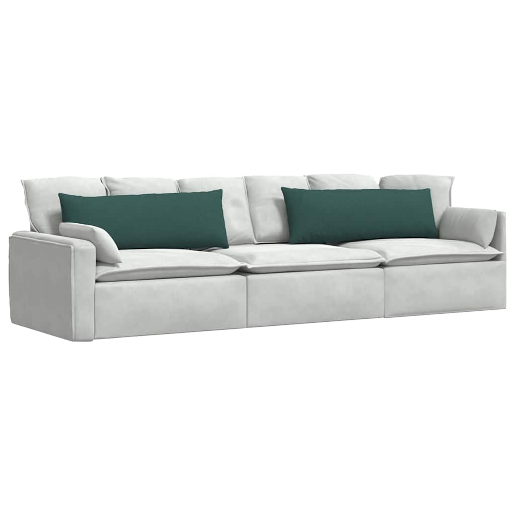 Sofakissen 2 pcs Dunkelgrün 120 x 40 cm Stoff