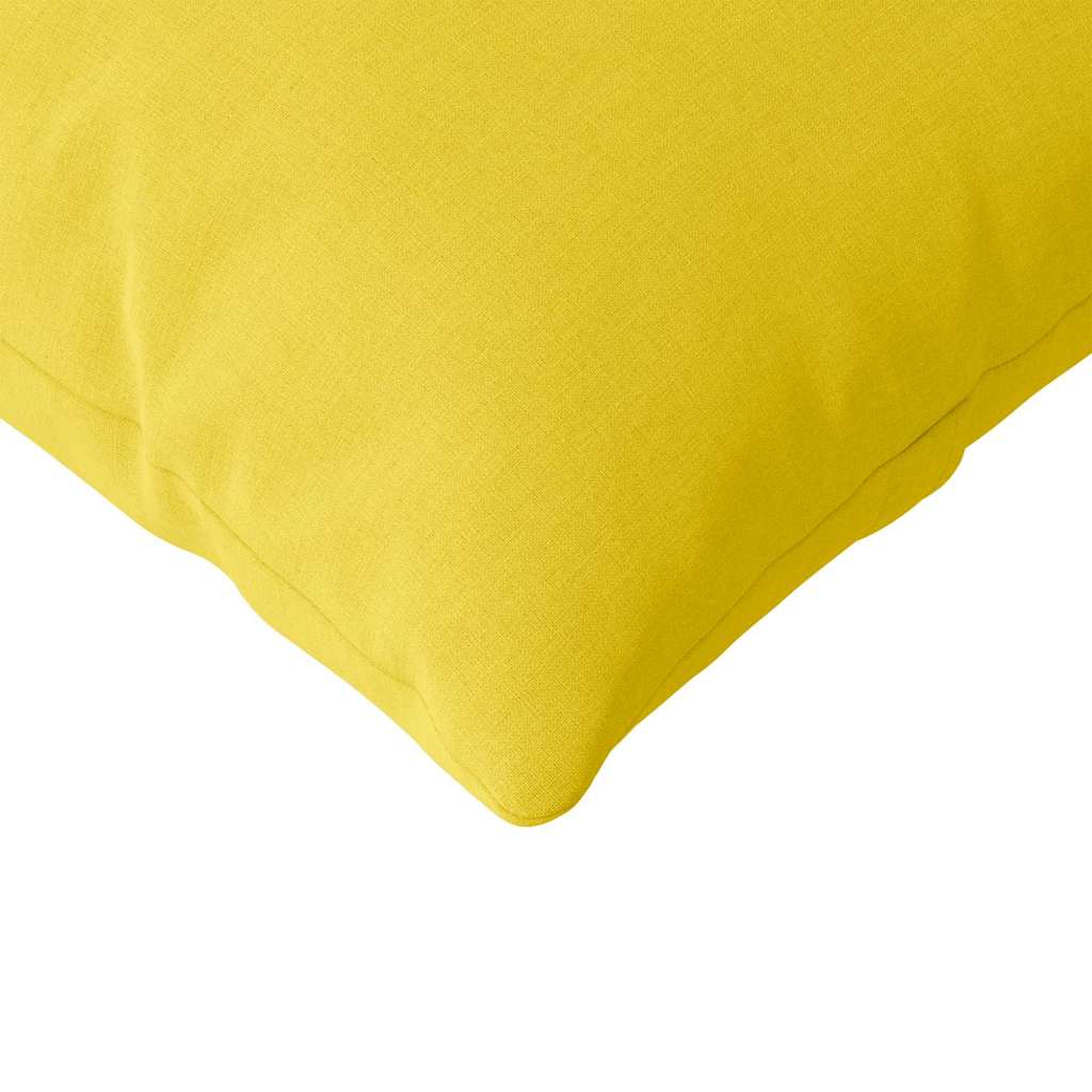 Sofakissen 2 pcs Helles Gelb 120 x 40 cm Stoff