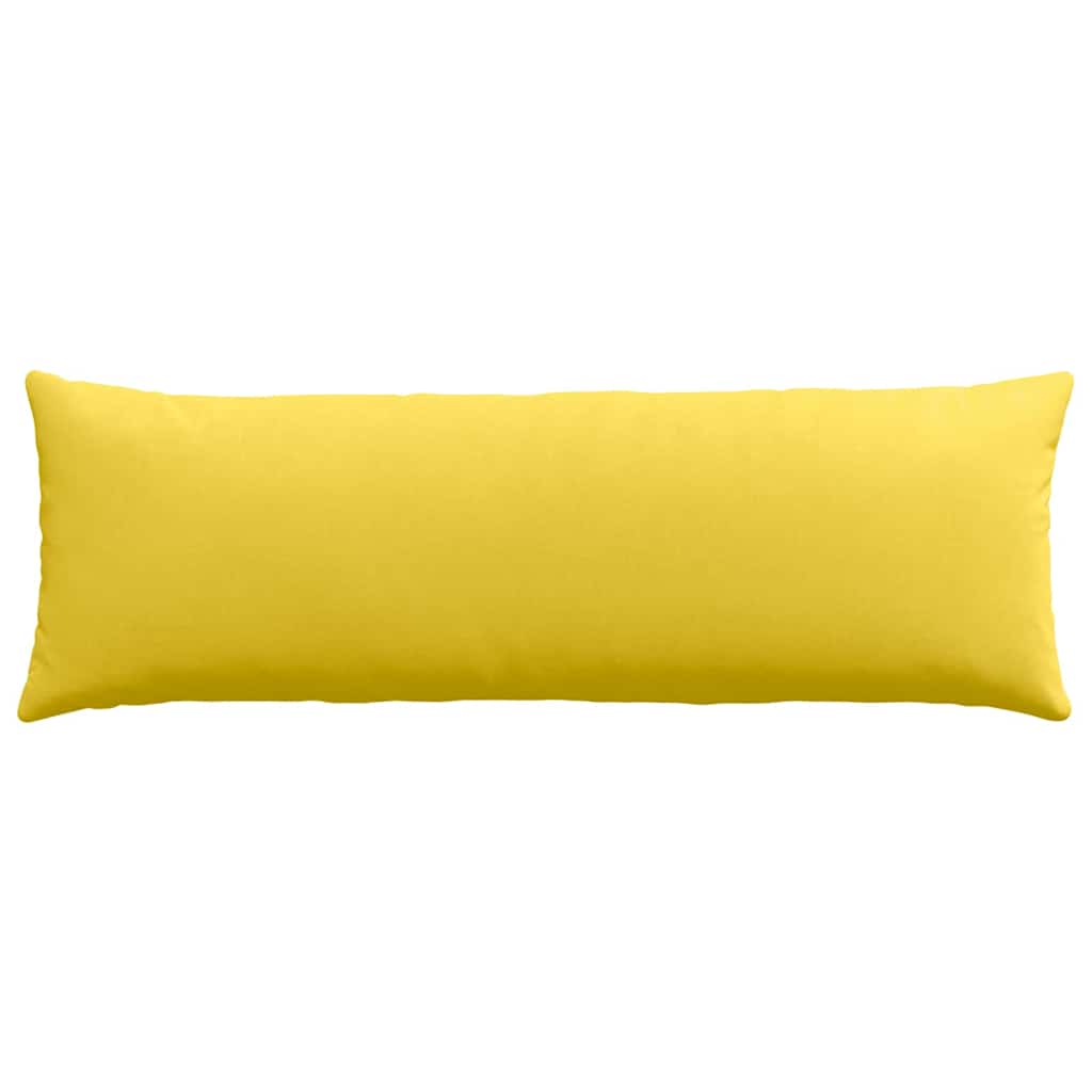 Sofakissen 2 pcs Helles Gelb 120 x 40 cm Stoff
