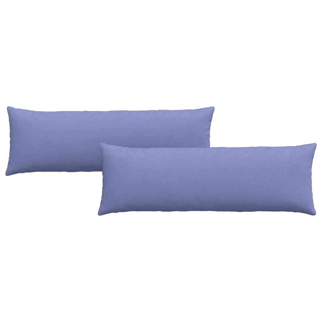 Sofakissen 2 pcs Jeans blau 120 x 40 cm Stoff