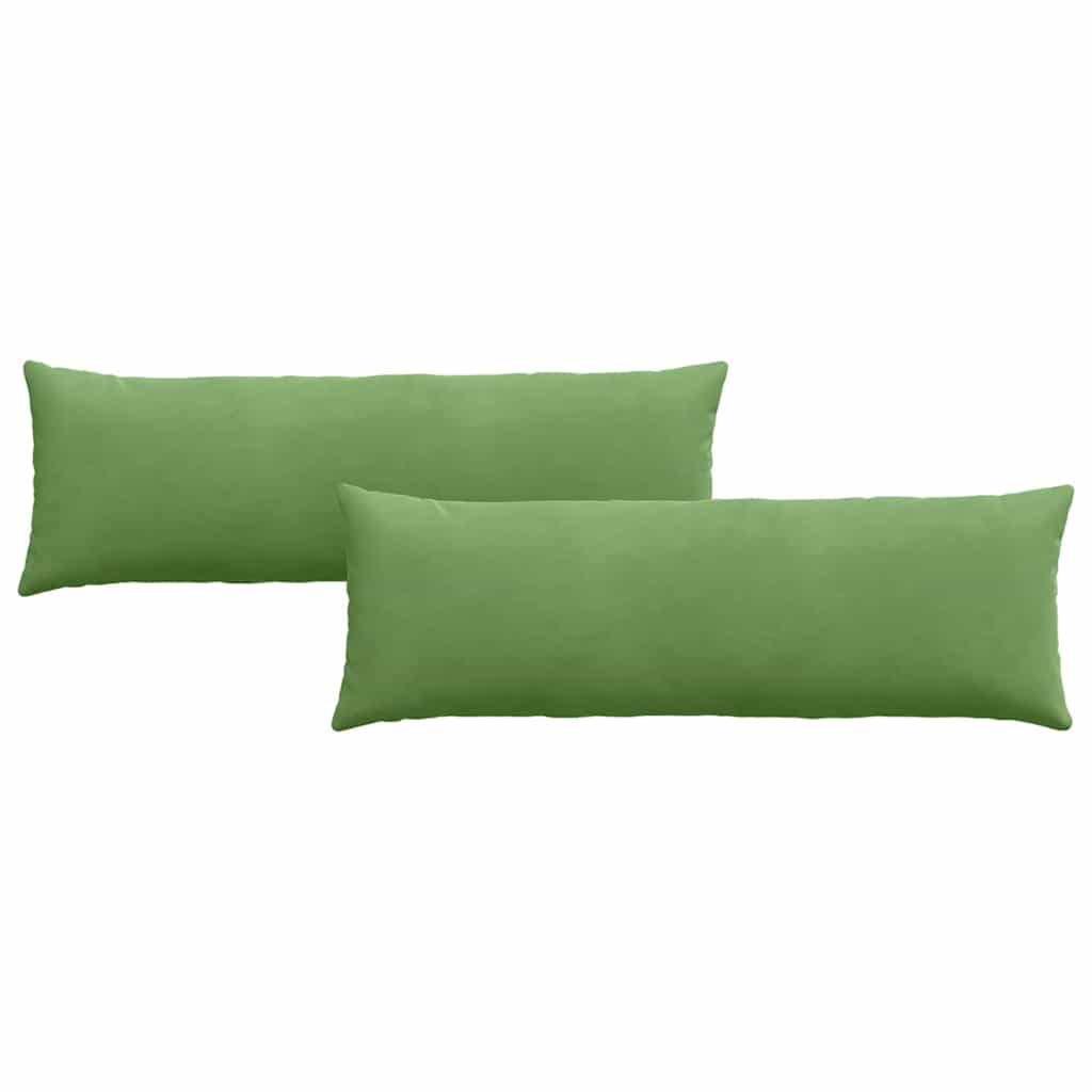 Sofakissen 2 Stück Hellgrün 120 x 40 cm Cordstoff
