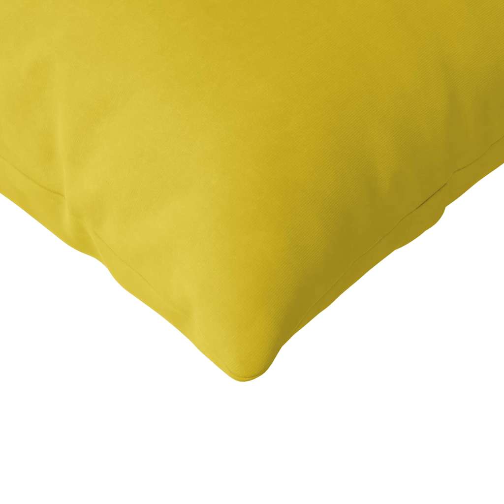 Sofakissen 2 Stück Gelb 120 x 40 cm Cordstoff