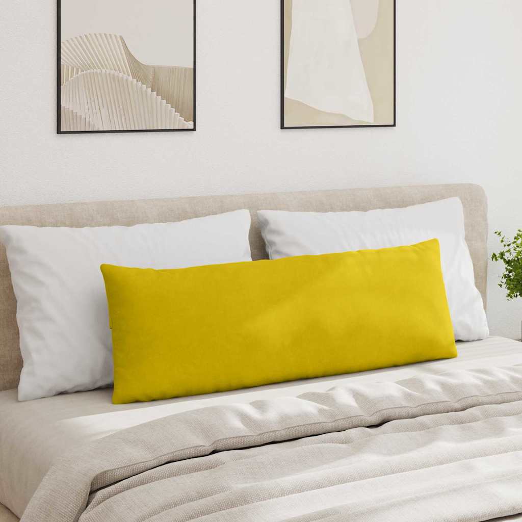 Sofakissen 2 Stück Gelb 120 x 40 cm Cordstoff
