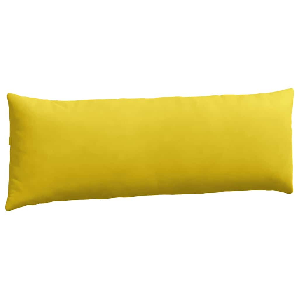 Sofakissen 2 Stück Gelb 120 x 40 cm Cordstoff