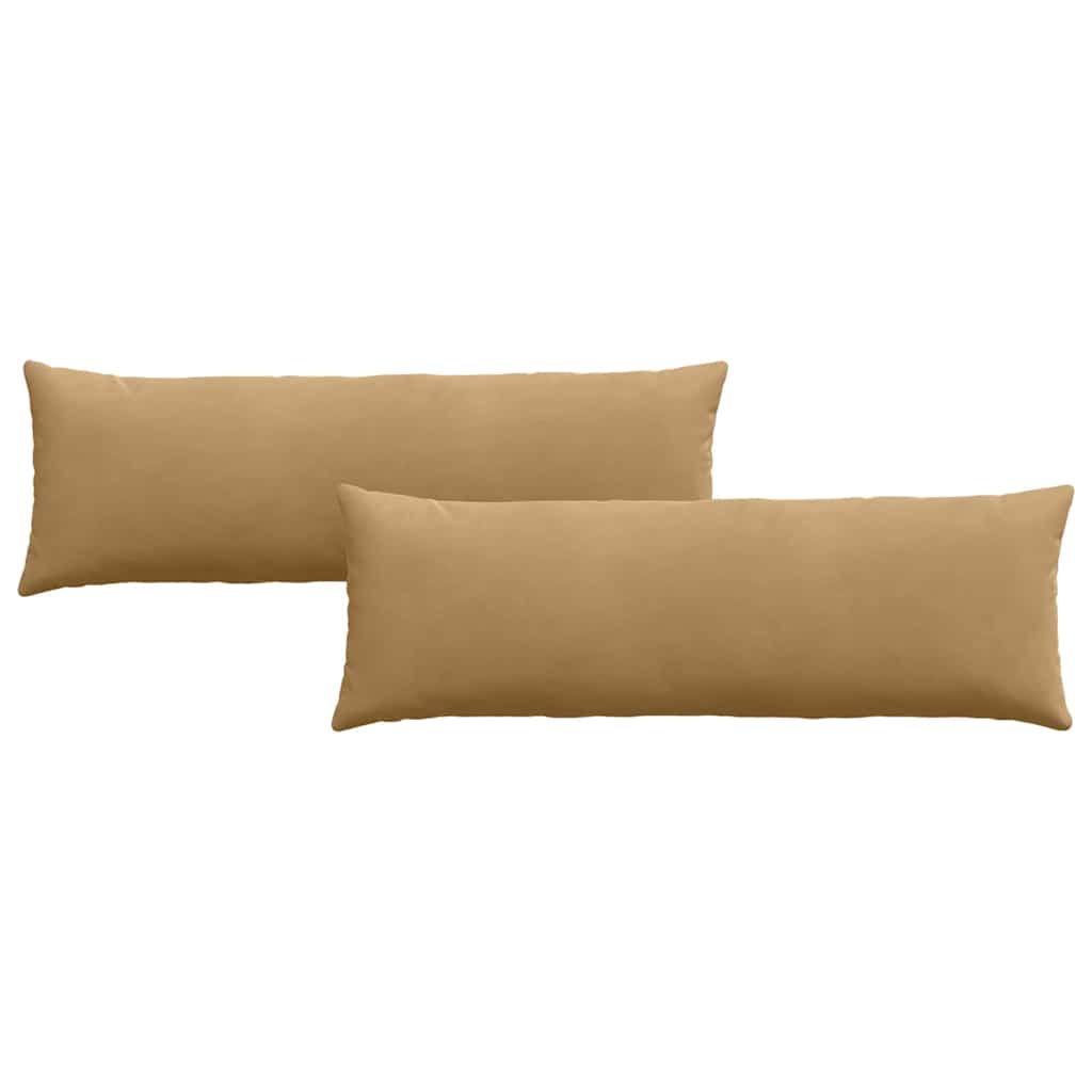 Sofakissen 2 Stück Braun 120 x 40 cm Cordstoff