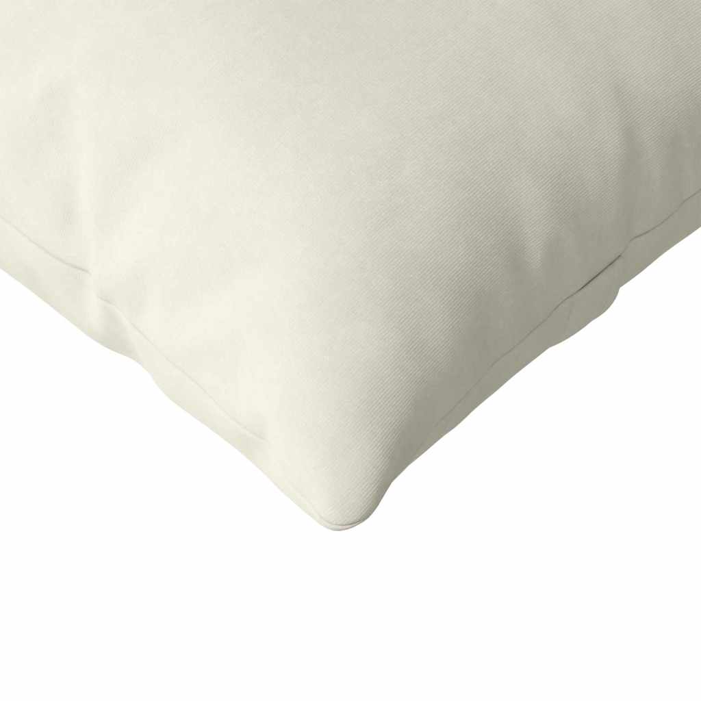 Sofakissen 2 Stück Creme 120 x 40 cm Cordstoff