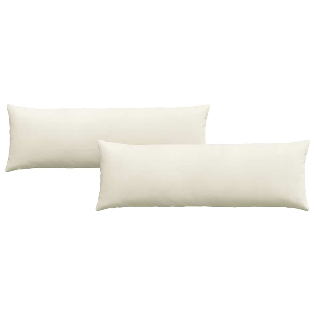 Sofakissen 2 Stück Creme 120 x 40 cm Cordstoff