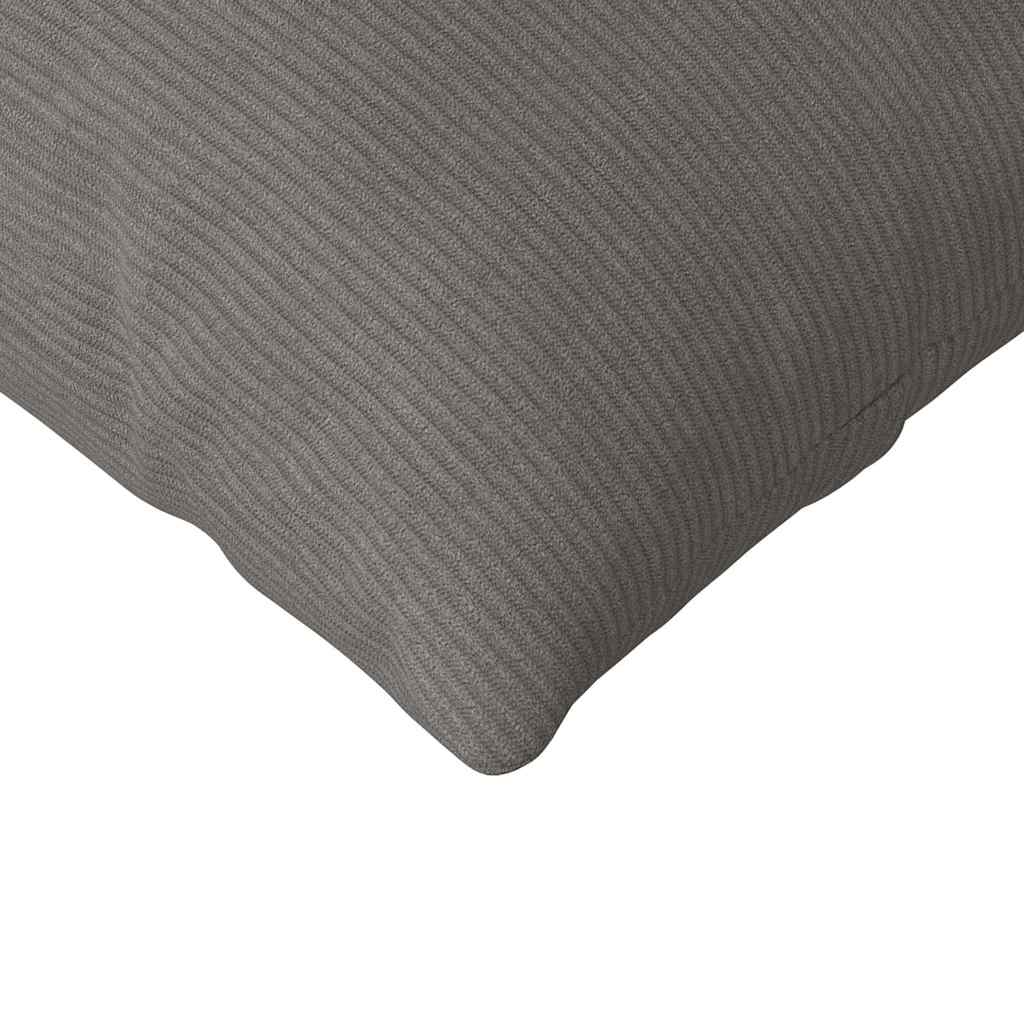 Sofakissen 2 Stück Hellgrau 120 x 40 cm Cordstoff